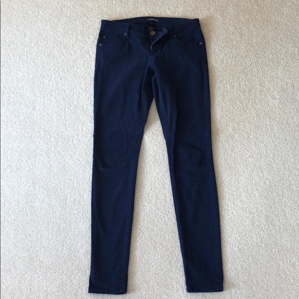 Navy skinny pants